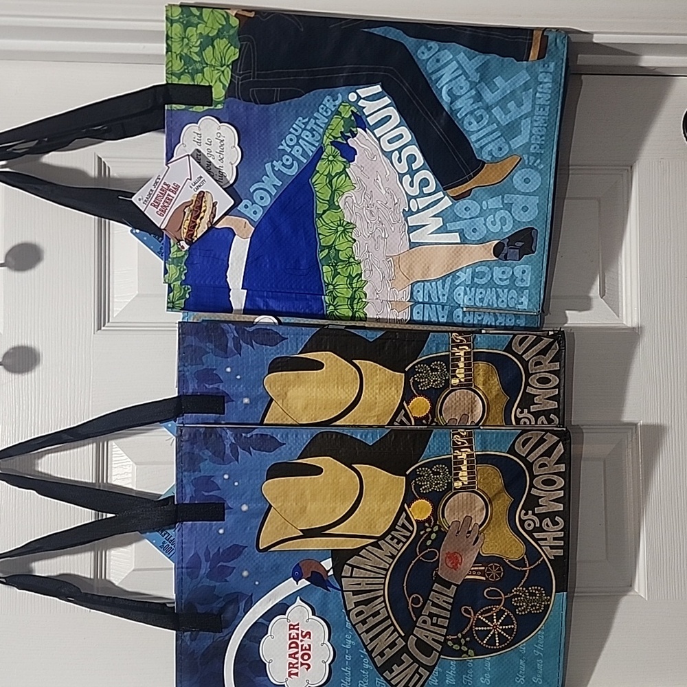 4- NWT Trader Joe's Collectible MISSOURI Reusable Bag/ TOTE bag (4)